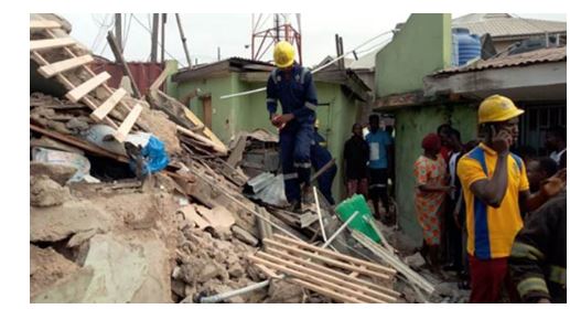 Building collapse in Lagos