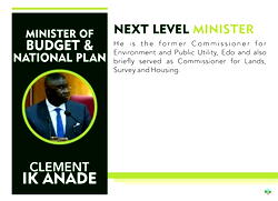 Profile: Clement Agba, Minister of State for Budget and national Planning