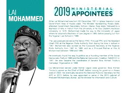 Profile: Lai Mohammed as Minister of Information and Culture
