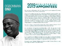 Profile of Dr Ogbonnaya Onu, Minister of Science and Technology