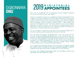 Profile of Dr Ogbonnaya Onu, Minister of Science and Technology
