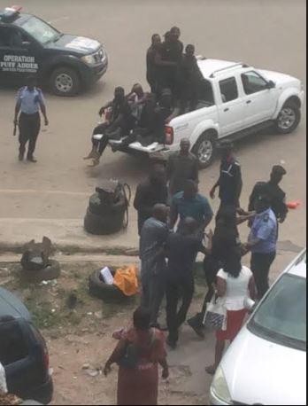 #RevolutionNow: Osun, police, brutalise, 70-year-old, woman, harass journalists 