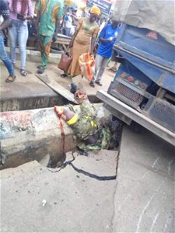Truck crushes soldier, injures one other in Ogun