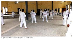 Rape: Akeredolu trains girls on taekwondo for self defence