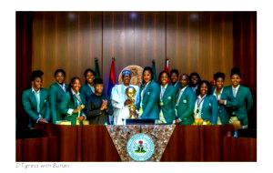 D’Tigress with Buhari