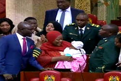 Breaking: Lawmakers disgrace colleague for entering chambers with baby