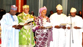 Photos: How 43 ministers took oaths of office