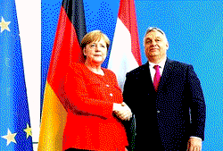 Merkel thanks Hungary for its role in fall of Berlin Wall