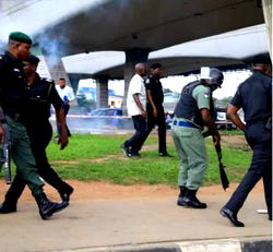 Photos, videos: Soldiers, Police fire teargas, disperse Revolution Now protesters