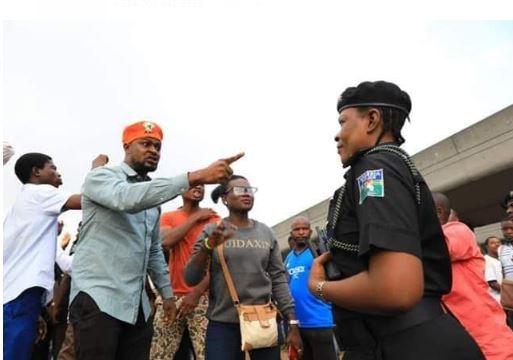 #RevolutionNow protesters in Lagos