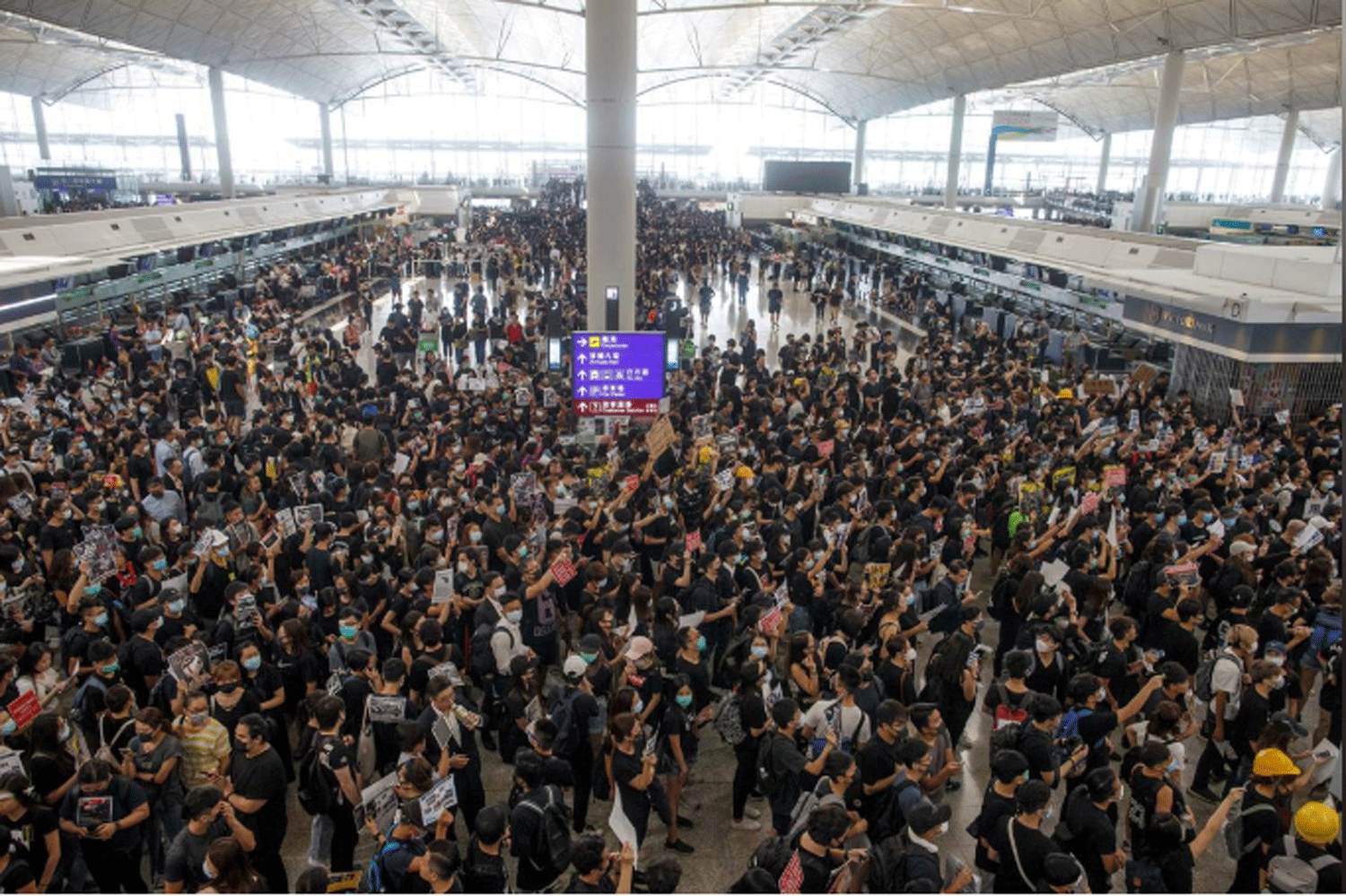 Hong Kong Airport Grinds To A Halt As Protests Swell - Vanguard News