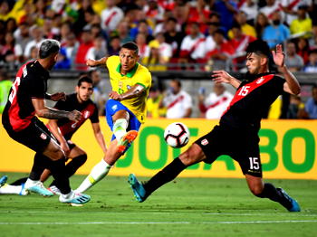 Abram strikes late as Peru down Brazil