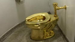 Toilet made entirely of gold stolen from palace