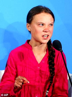 Climate pledges ‘misleading’, Thunberg tells UN forum