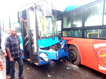 BRT accident: Commercial motorcyclists on BRT lane cause collision -Tinubu