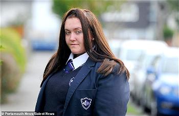 14-year-old school girl banned from class, ‘too big’ for uniform
