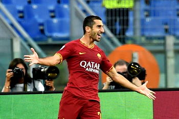 Roma off the mark as Mkhitaryan scores debut goal in Sassuolo rout