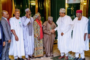 PHOTOS:President Buhari receives Annual Report of Police Service Commission in State House