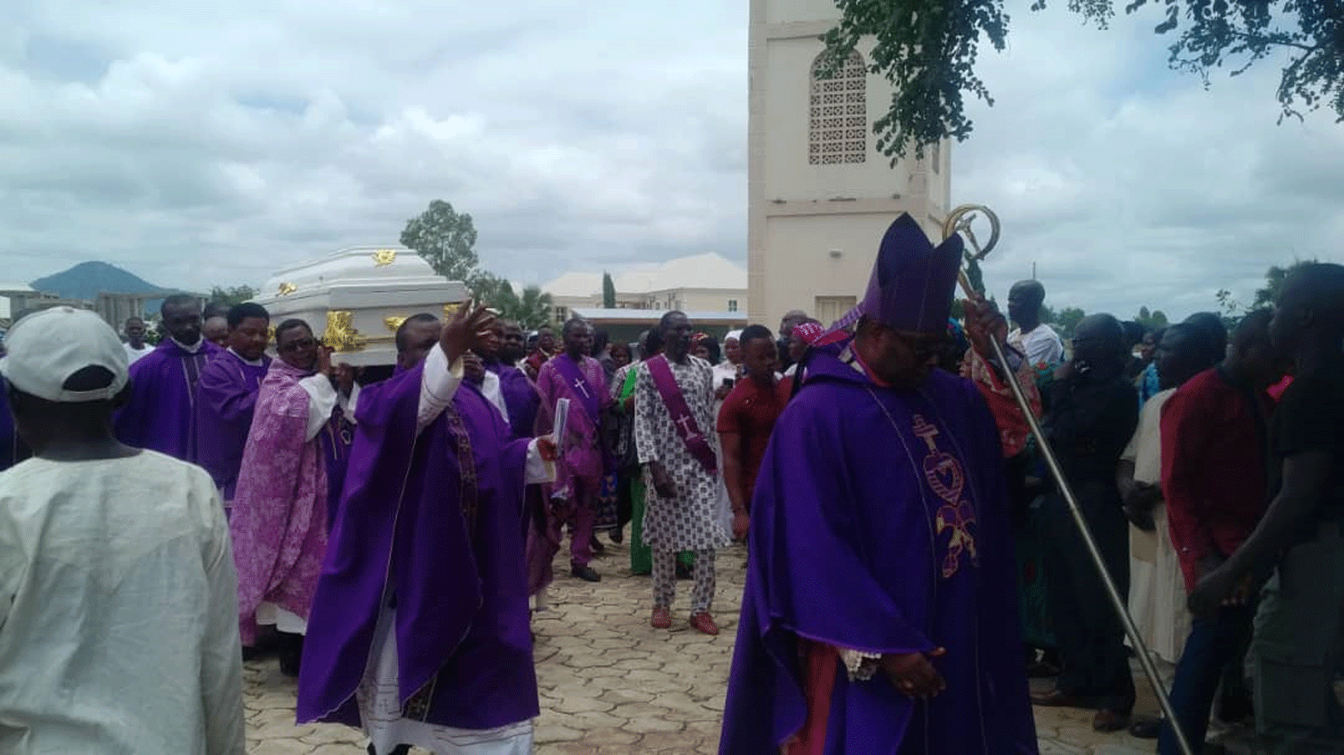 Slain Taraba Priest: Tears overflow as Catholic community buries Fr Tanko