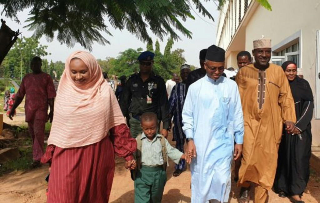 El-Rufa’i keeps promise, enrols son in public primary school