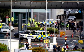 Bomb scare in Manchester Airport UK