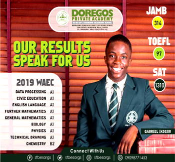 Vanguard staff’s son scores 8A1s, 1B2 in 2019 WAEC