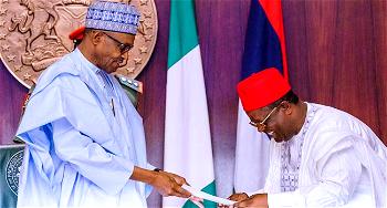 Infrastructural development: I’m not surprised at your work, you’re an engineer, Buhari commends Umahi