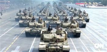China celebrates 70 years, flexes military muscle