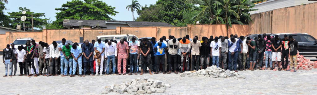 EFCC storms ‘Yahoo-Boys’ party in Osogbo, arrests 94 suspects