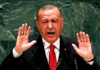 Erdogan says up to 250,000 Syrians flee toward Turkey as crisis worsens