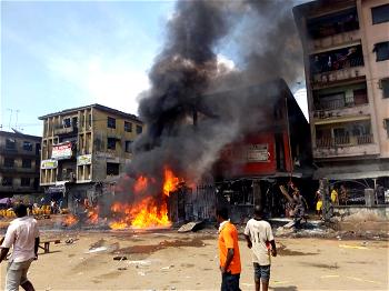 Updated: Fuel tanker explodes in Onitsha, burns over 40 buildings