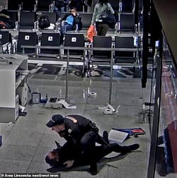 Furious passenger on rampage, trashes airport after missing flight