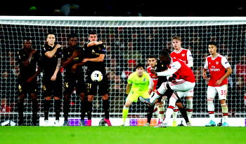Unai Emery praises Pepe’s ‘perfect’ free-kick double in Arsenal win