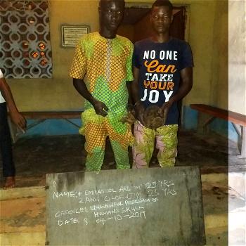 Two men arrested with human skull in Ogun