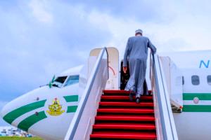 Russia 3 Buhari departs Abuja to Accra for ECOWAS Extraordinary Summit