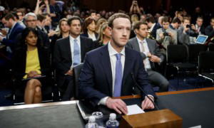 Facebook, Mark Zuckerberg testifies before on Capitol Hill in 2018 following the privacy scandal.
