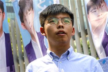 Hong Kong bar Activist Joshua Wong from District polls