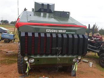 Breaking: Nigerian Army to launch Armoured vehicle named ‘EZUGWU MRAP’