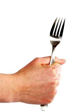 My fork or my hand?
