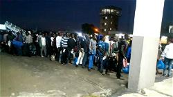 Breaking: 161 Nigerians arrive from Libya on Independence Day