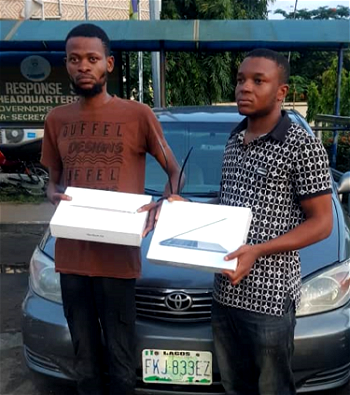 South African returnee, one other arrested for alleged robbery in Lagos