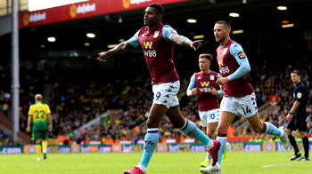 Wesley strikes twice as Villa rout Norwich