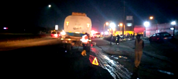 Fire on Otedola Bridge as oil tanker burns