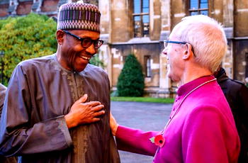 Pictures: Four times Buhari receives/visits Archbishop of Canterbury (2016-2019)