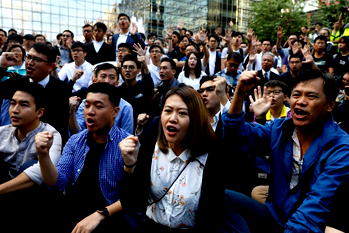 Thousands take to the streets in Hong Kong in fresh round of protests