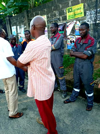 How Ikeja electricity distribution company workers attempted to steal transformer in Anthony Village