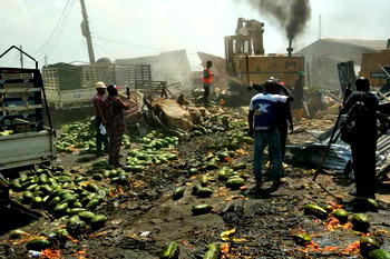 Lagos council demolishes popular Ketu fruits Market for redevelopment