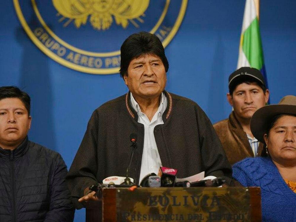 Bolivian President Evo Morales resigns following mass protests