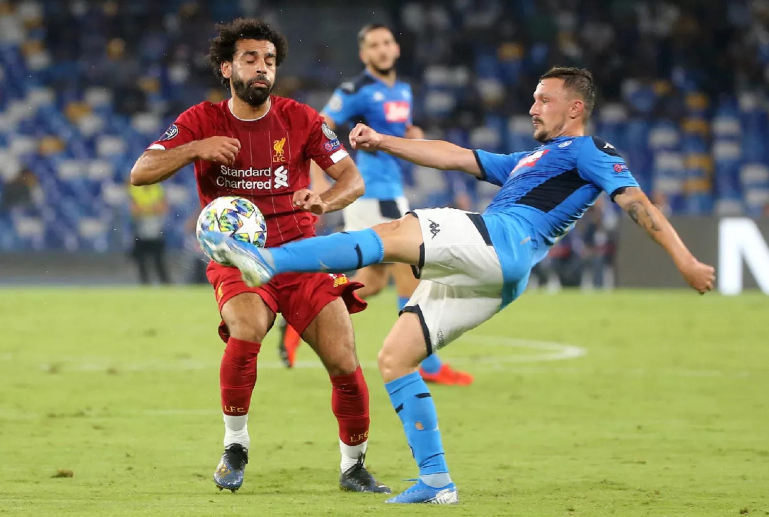 Champions League: Lovren spares Liverpool's blushes as Napoli share spoils