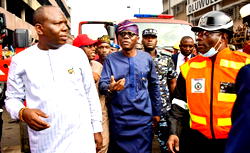 Sanwo-Olu in Balogun Market, unveils Lagos Island regeneration plan